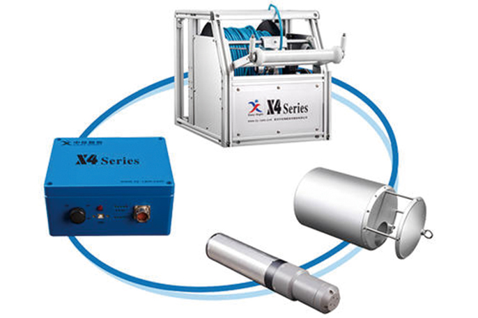 抱由镇声呐检测